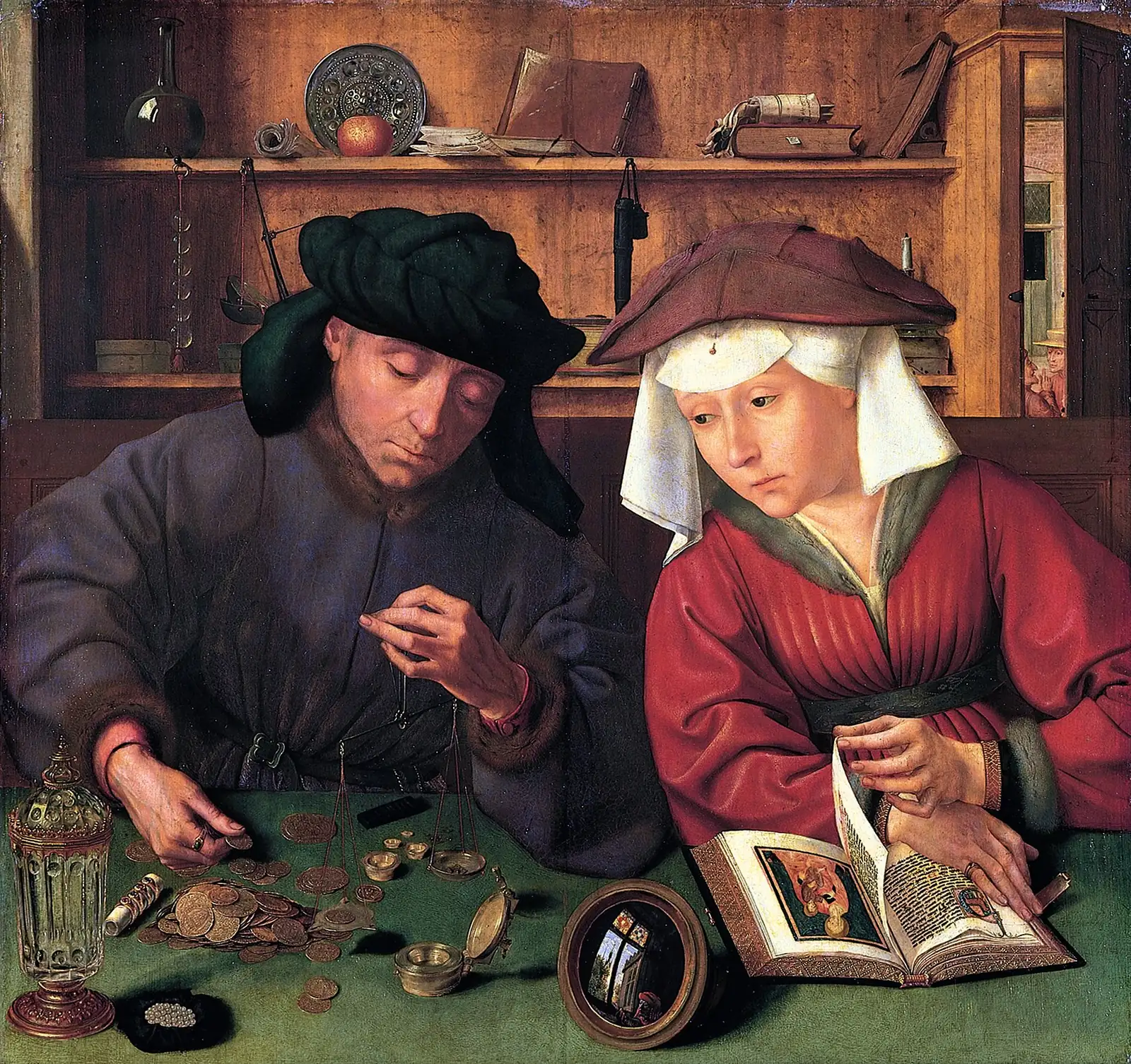Quinten Massys, De geldwisselaar en zijn vrouw, 1514
